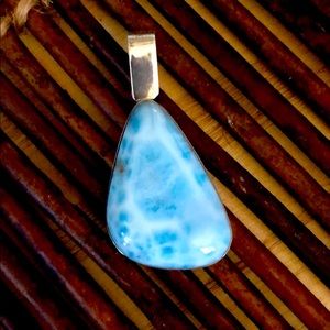 Sterling Silver Larimar Pendant